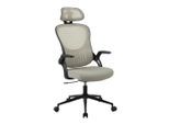 Drehstuhl Polly Netzbespannung Schwarz, Beige