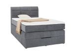 Boxspringbett Runner Grau Ca. 100x200cm 100/200 cm Dunkelgrau