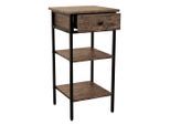 Nachttisch Aulari 6 35/70/35 cm Schwarz, Eichefarben