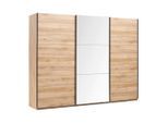 Schwebetürenschrank Rabina Eichefarben 270/210/60 cm Eichefarben