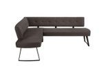 Eckbank In Dunkelgrau Ca. 170x220cm Metall, Textil Dunkelgrau