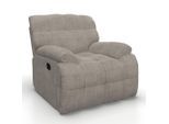 Relaxsessel Natalie Holz, Textil Grau