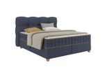 Boxspringbett Bianco Blau Ca. 180x200cm 180/200 cm Blau