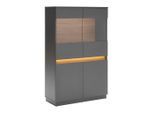 Highboard Samu Anthrazit/eichefarben 90/140/35 cm