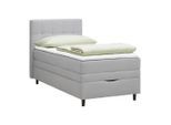 Boxspringbett Miami In Grau Ca. 100x200cm 100/200 cm Grau