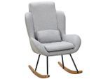 Schaukelsessel Rocky Webstoff Grau