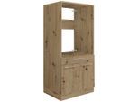Waschmaschinenverbau In Eiche Artisan 67,5/162/67,5 cm