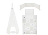 Gitterbettset Fox Und Bunny In Weiss 70/140 cm