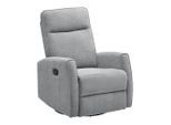 Relaxsessel Melinda Grau Holz, Metall, Kunststoff, Textil Grau