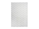 Teppich Vivica 125 Weiss / Anthrazit 80/150 cm