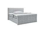 Boxspringbett Damon In Grau Ca. 160x200cm 160/200 cm Grau