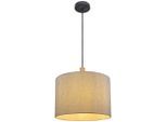 Hängeleuchte Roger In Grau/schwarz Max. 40 Watt 40/120 cm
