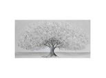 Keilrahmenbild Silver Tree Weiss/beige Ca. 120x60cm 120/60/3 cm