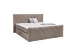 Boxspringbett Josie B Beige Ca. 180x200cm 180/200 cm Beige