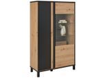 Vitrine Schwarz/eiche Artisan 95,4/158,8/42 cm ,