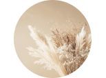 Metallbild Grass And Floral Bouquet
