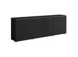 Lowboard Vera 181 Schwarz