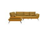 Wohnlandschaft Trendy Goldfarben/senfgelb Flachgewebe Goldfarben, Senfgelb