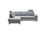 Ecksofa Sara Grau Webstoff Grau