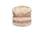 Pouf Pouf Bohist 225 Rosa / Creme Creme, Rosa Textil