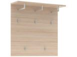 Garderobenpaneel Siena Eichefarben 90/86/28 cm
