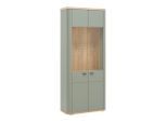 Vitrine Lagos Salbeigrün/eiche Artisan 89,2/209,5/37,5 cm ,