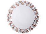 Wandspiegel Mosaic 1825 Silber / Rose 80/80/1,6 cm ,
