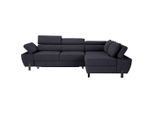Ecksofa Molina Mini Dunkelblau Webstoff Dunkelblau