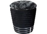 Hocker Doric 325 Graphitfarben, Schwarz Textil