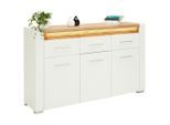 Sideboard In Weiss Hochglanz 160/96,5/40 cm 3 Schublade(n)