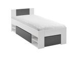 Bett Bett Azurro 2-90 Weiss/anthrazit