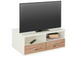 Tv-element Young In Weiss/eiche Artisan Eiche Artisan 92/38/58 cm