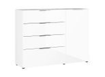 Sideboard Oakland In Weiss 134/102/42 cm 4 Schublade(n)