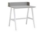 Schreibtisch Emmelie Grau/weiss 80/54-85/60 cm Grau, Weiss