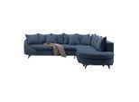 Ecksofa Axel Dunkelblau Dunkelblau