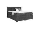 Boxspringbett Madeira In Anthrazit Ca. 160x200cm 160/200 cm Anthrazit