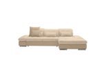Wohnlandschaft Sanfino Beige Flachgewebe Beige