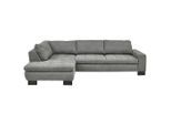 Ecksofa Lando Grau Chenille Grau