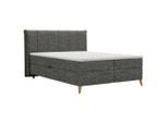 Boxbett Veloria Anthrazit Ca. 140x200cm 140/200 cm Anthrazit