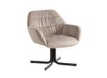 Sessel Wl6.952 Samt Beige