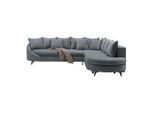 Ecksofa Axel Grau Grau