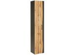 Hochschrank In Eichefarben/grau 40/194/35 cm