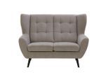 2-sitzer-sofa Helsinki In Grau/dunkelgrau Flachgewebe Grau, Dunkelgrau