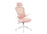 Drehstuhl Polly Netzbespannung Weiss, Pink