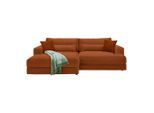 Ecksofa Fabiona Links Rostfarben Rostfarben