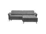 Ecksofa Pisa Chenille Anthrazit