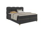 Boxspringbett Bianco Anthrazit Ca. 160x200cm 160/200 cm Anthrazit