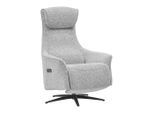 Relaxsessel Maximus Grau Holz, Metall, Textil Grau