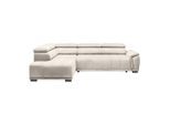 Ecksofa Gremoi Links Perlmutt Chenille, Webstoff Perlmutt