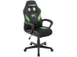 Gamingstuhl Bx-gaming Grün/schwarz Lederlook, Netzbespannung Grün, Schwarz